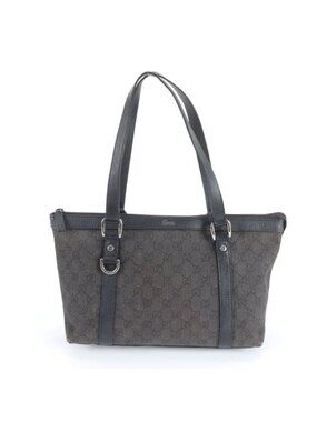 Gucci GG Canvas Leather Tote Shoulder Hand